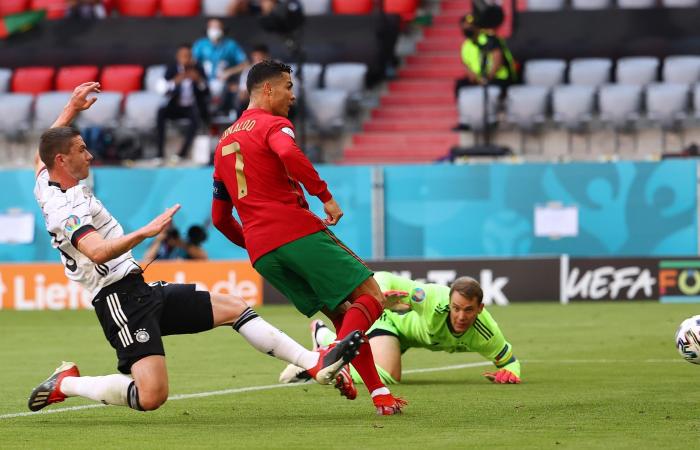 Kết quả Bồ Đào Nha vs Đức: Nhà ĐKVĐ chết thảm dưới "bánh xe tăng" 23:00 19-06-2021 Cristiano Ronaldo lập công, Bồ Đào Nha vẫn thảm bại trước người Đức vòng bảng EURO 2020 UEFA Euro 2020 highlights Portugal 2-4 Germany: Havertz, Gosens star in Germany's win over Cristiano Ronaldo's men