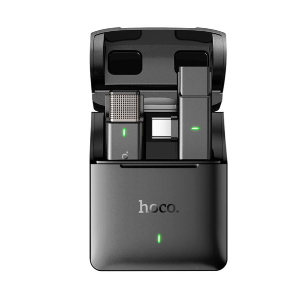 Micro không dây Hoco S31 cổng USB type C / Lightning cài áo cho điện thoại, iPhone, iPad - quay video, livestream, học online