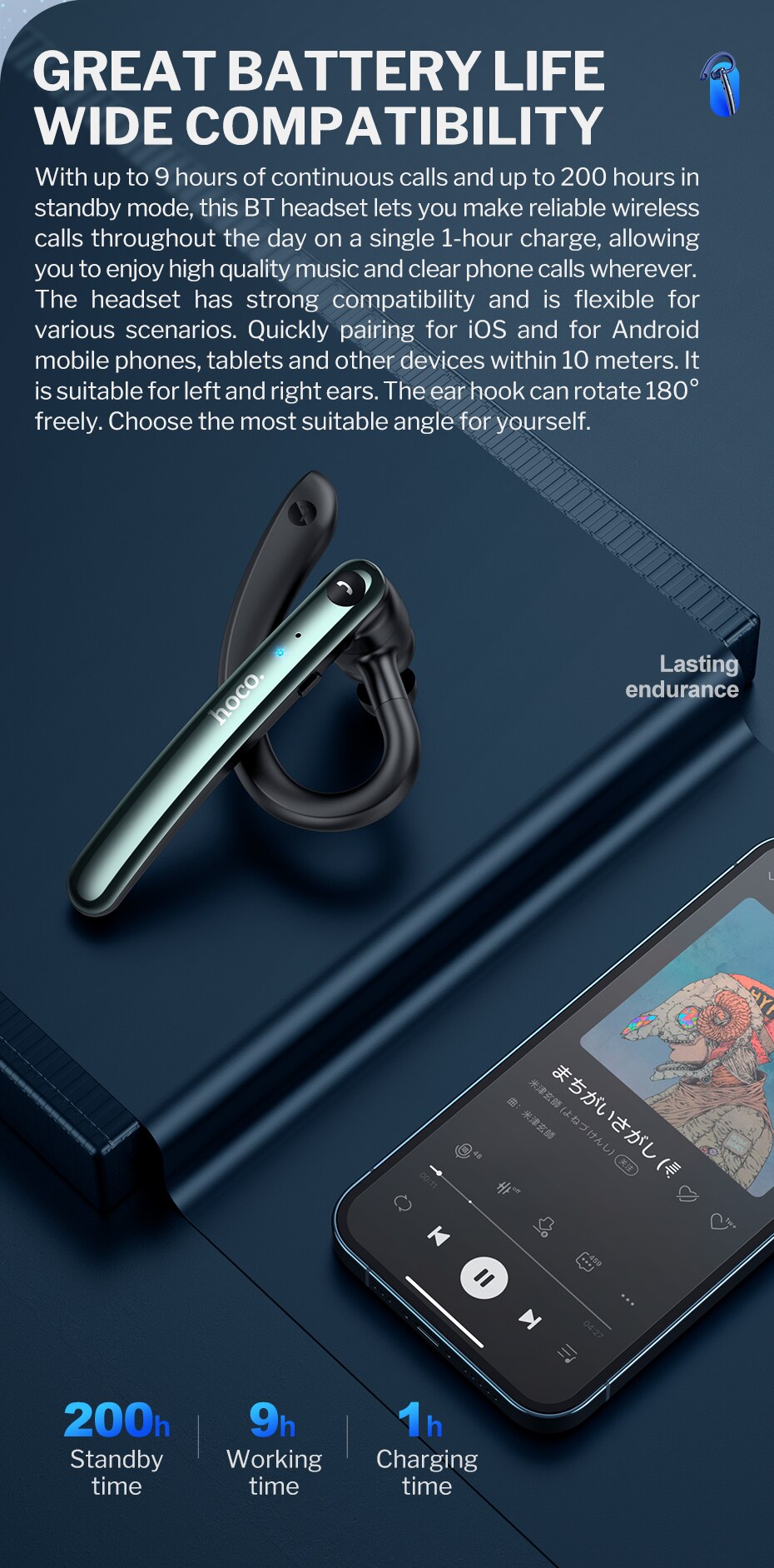Headphone Hoco S19 ENC Bluetooth 5.0 chính hãng khử noise - Tai nghe ...