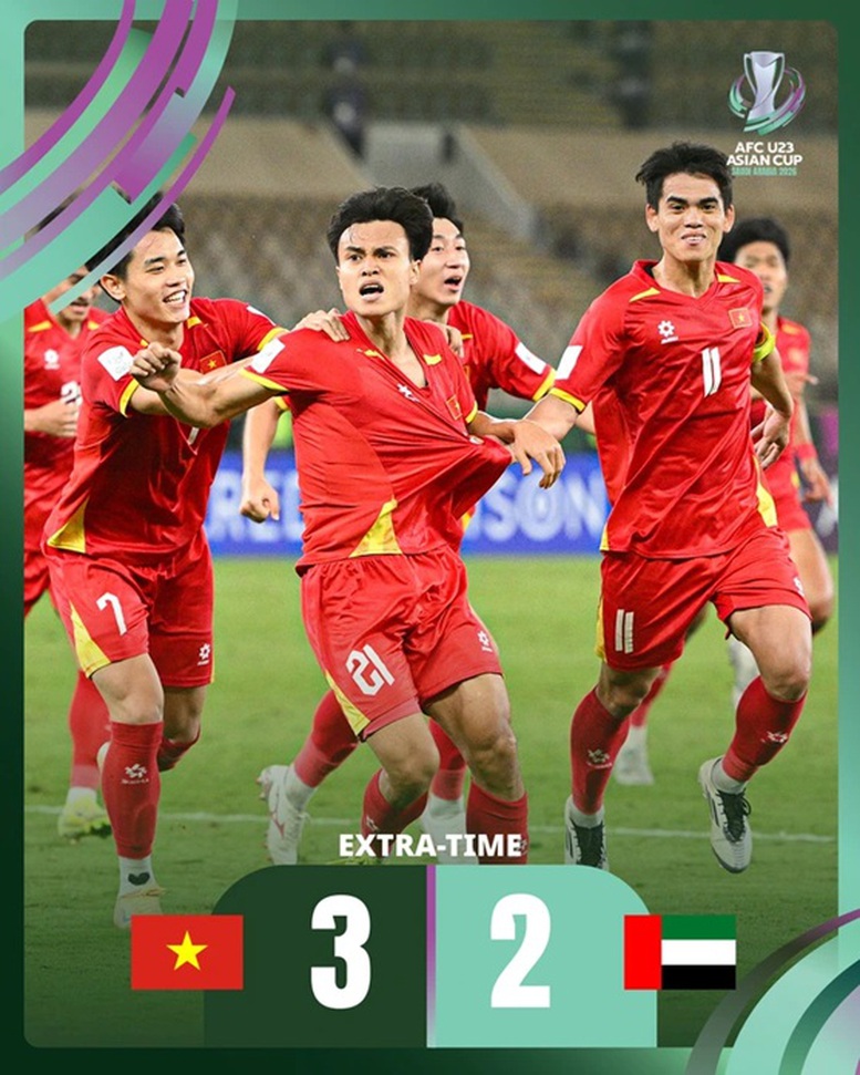 Highlight U23 Việt Nam 3-2 U23 UAE- L&ecirc; Ph&aacute;t, Đ&igrave;nh Bắc, Minh Ph&uacute;c đưa 'chiến binh sao v&agrave;ng' v&agrave;o b&aacute;n kết