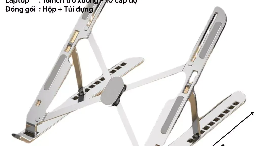 Review giá đỡ laptop, Macbook, iPad, máy tính bảng N3 Pro 16 inch, hợp kim nhôm
