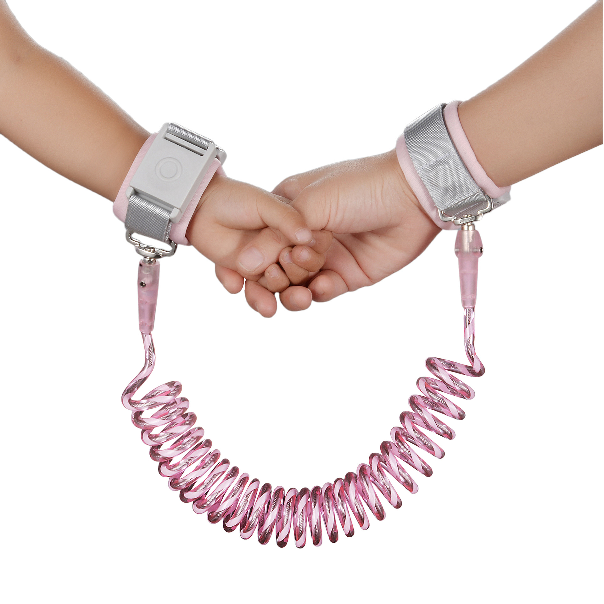 Dây dắt bé chống lạc lõi dây thép không gỉ có khóa cảm ứng an toàn