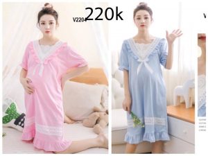 Đầm Bầu Mặc Bầu + Sau Sinh Cho Bé Bú.